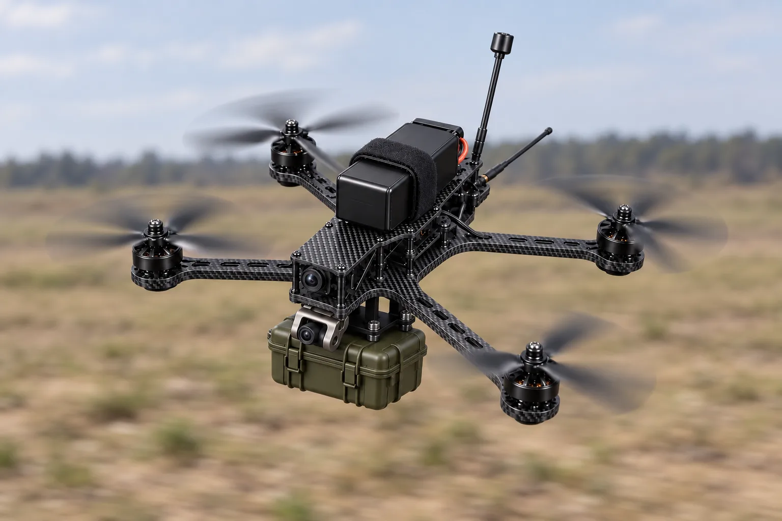 Harrier, Heavy lift FPV trainer for payload drops